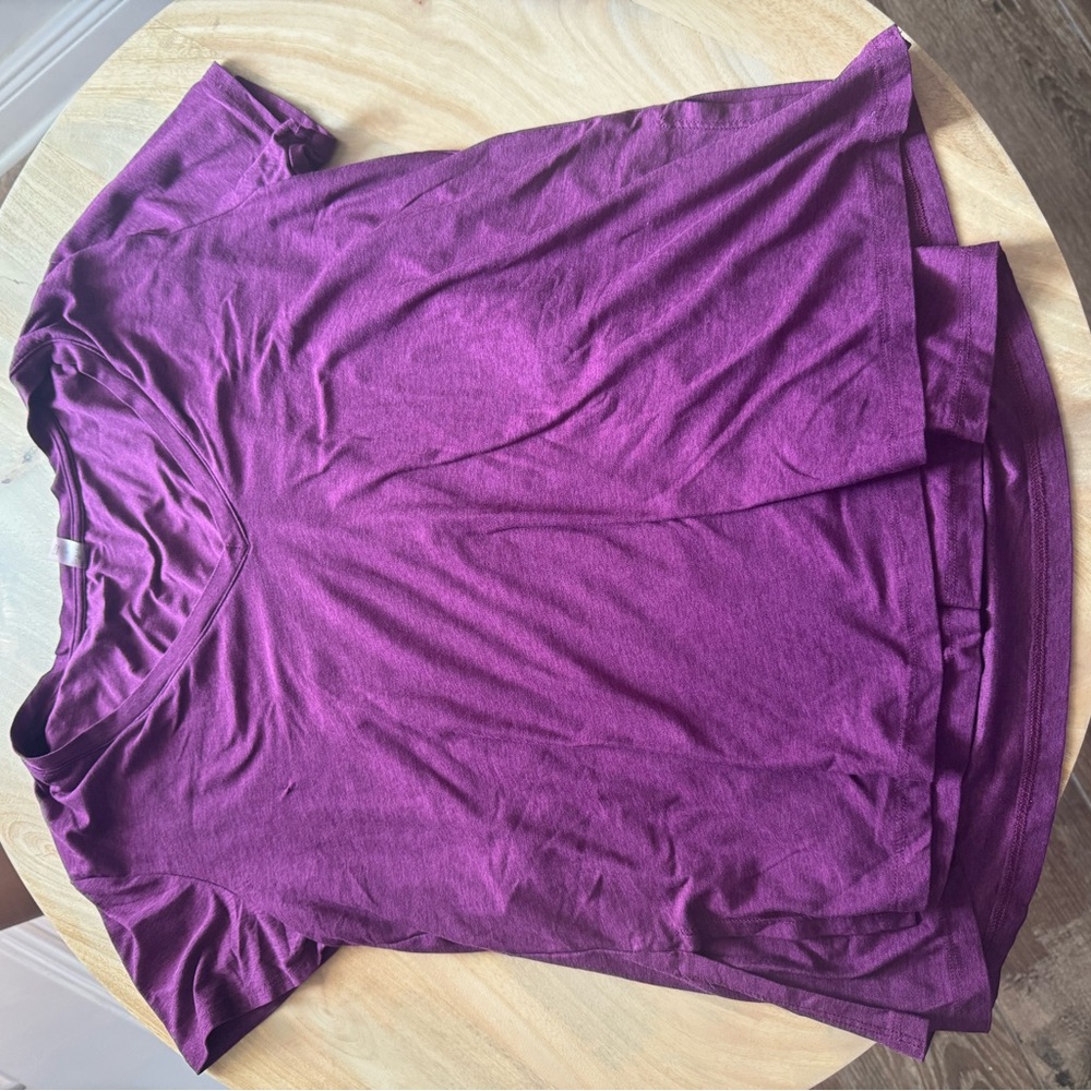 Women's Purple V-Neck Top